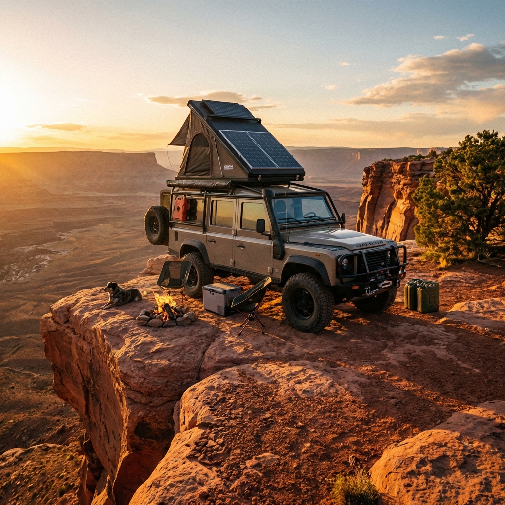 Expedition Vehicle in Desert
